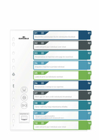 DURABLE Ordnerregister ueberbreite 1-10 farbig 10-teilig, 1 Satz