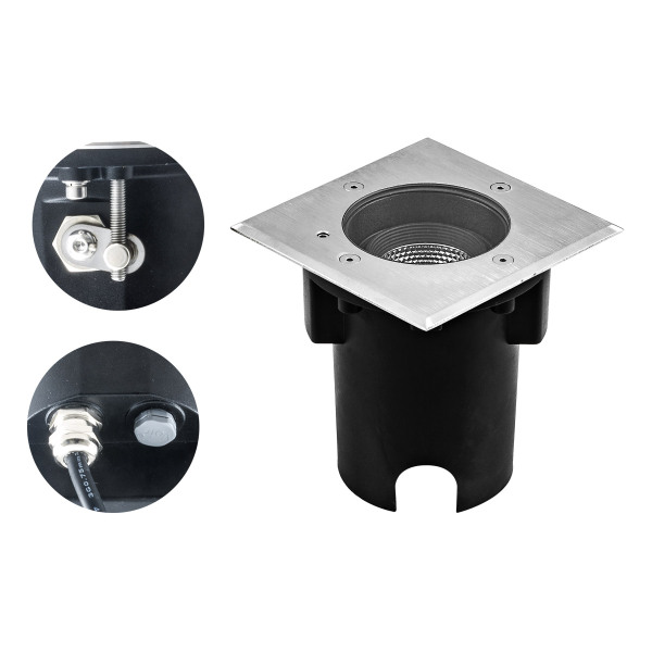 EVN LED-Bodeneinbaustrahler PC67107402 7W 3000K IP67