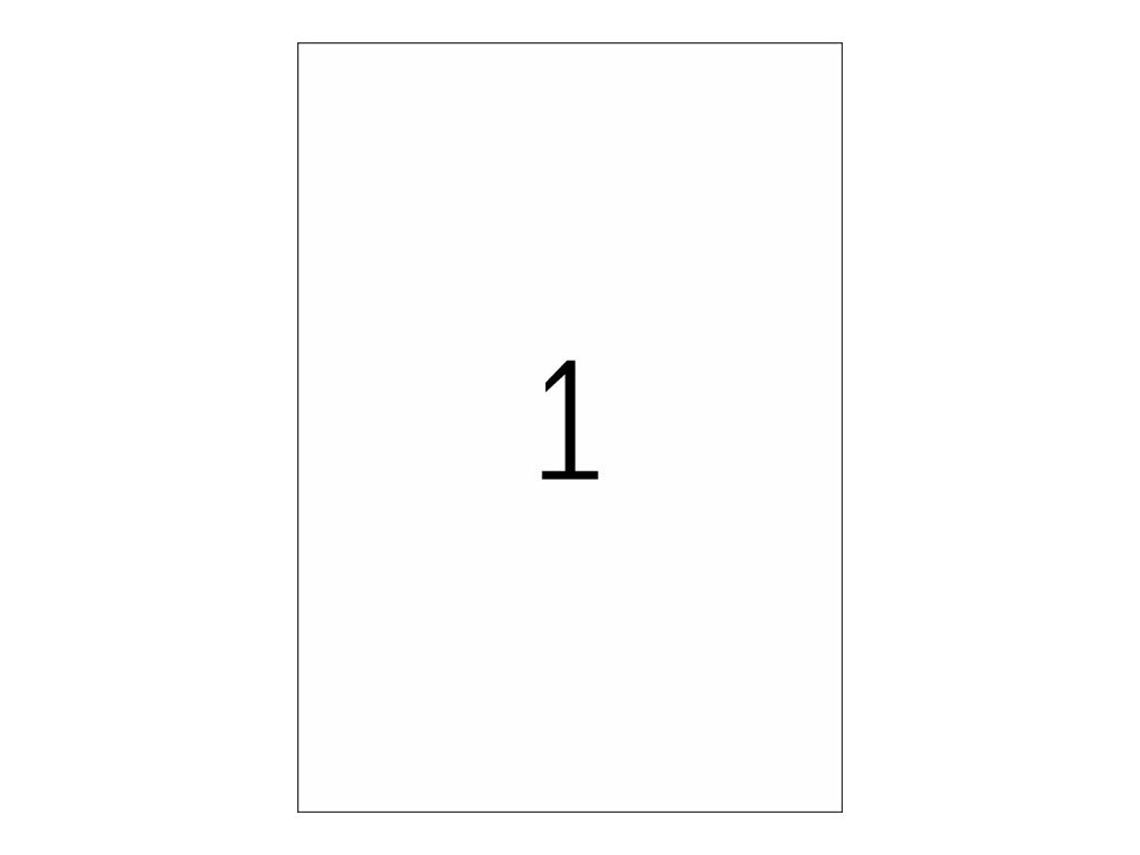 10 HERMA Folienetiketten 8964 transparent 210,0 x 297,0 mm