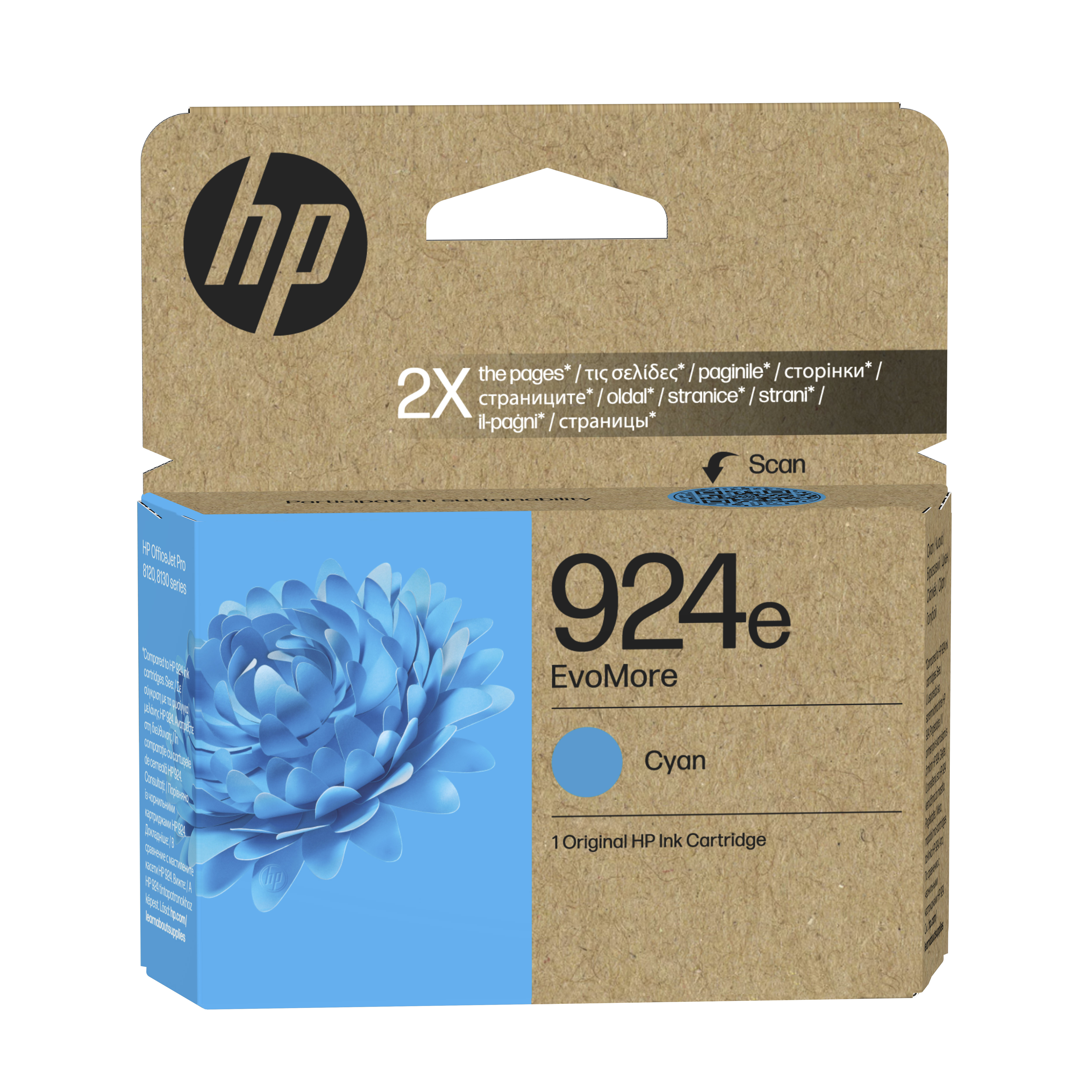 HP 924e EvoMore Cyan