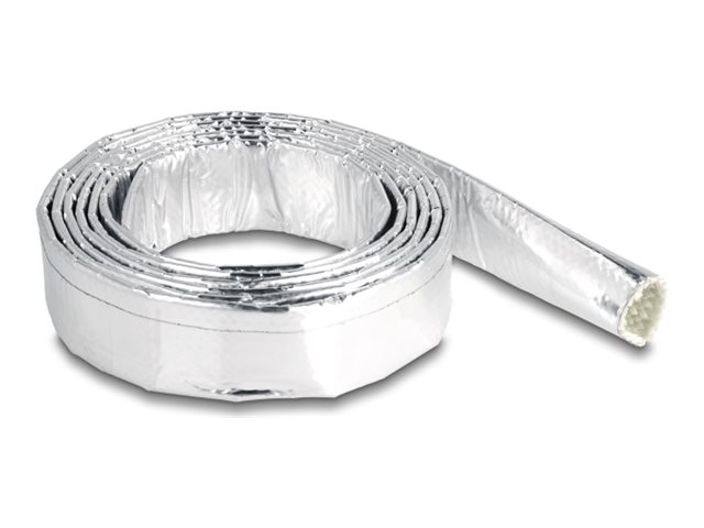 Delock Kabelschlauch aus Glasfasergeflecht und Aluminium 2 m x 16 mm