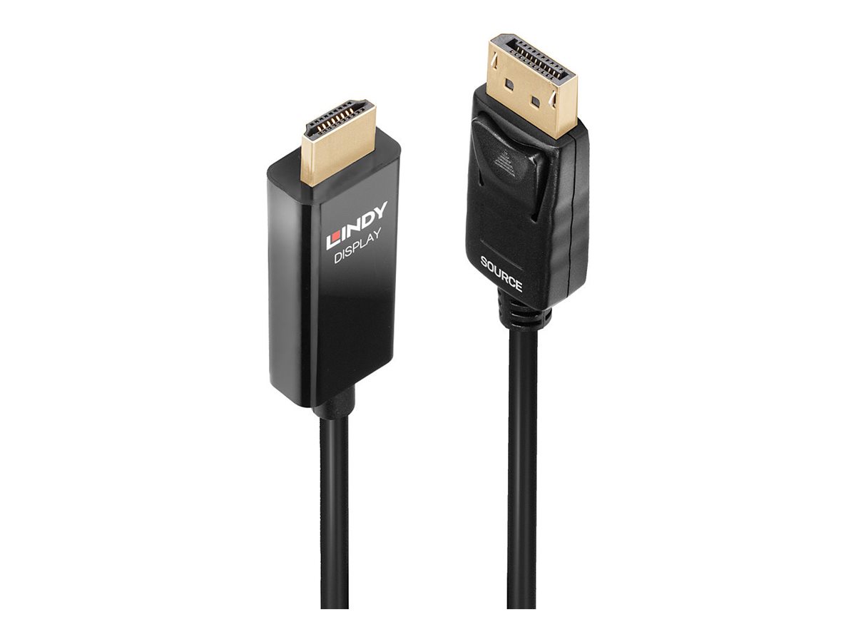 LINDY 2m Aktives DisplayPort an HDMI Adapterkabel mit HDR LINDY 2m Aktives DisplayPort an HDMI Adapterkabel mit HDR