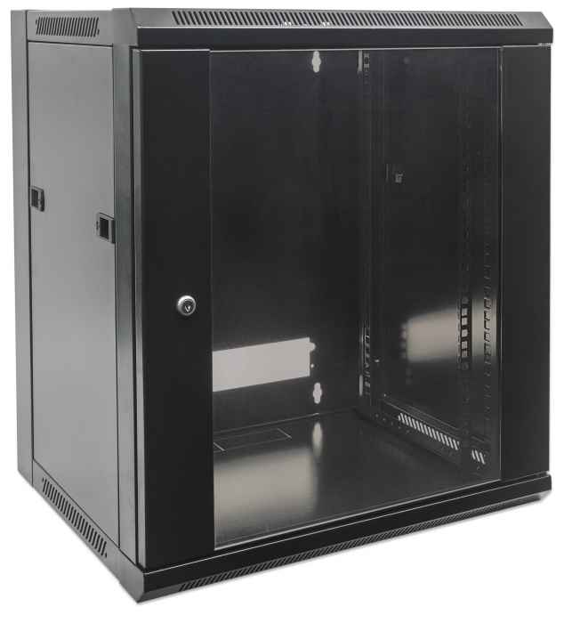 INTELLINET 48,3cm Wandverteiler 6 HE 450mm tief 19 Zoll HxBxT 370x 570 x 450 mm unmontiert schwarz
