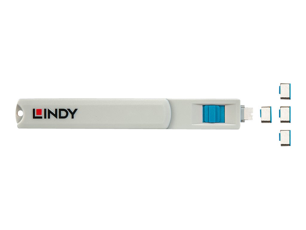 LINDY USB Typ C Port Schloss blau