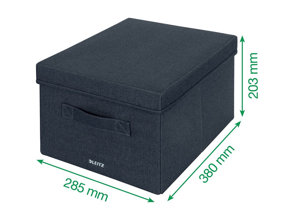 2 LEITZ Aufbewahrungsboxen grau 28,5 x 38,0 x 20,3 cm 2 LEITZ Aufbewahrungsboxen grau 28,5 x 38,0 x 20,3 cm