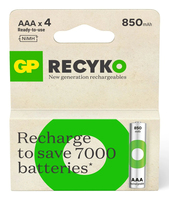 4 GP Akkus ReCyko+ Micro AAA 850 mAh