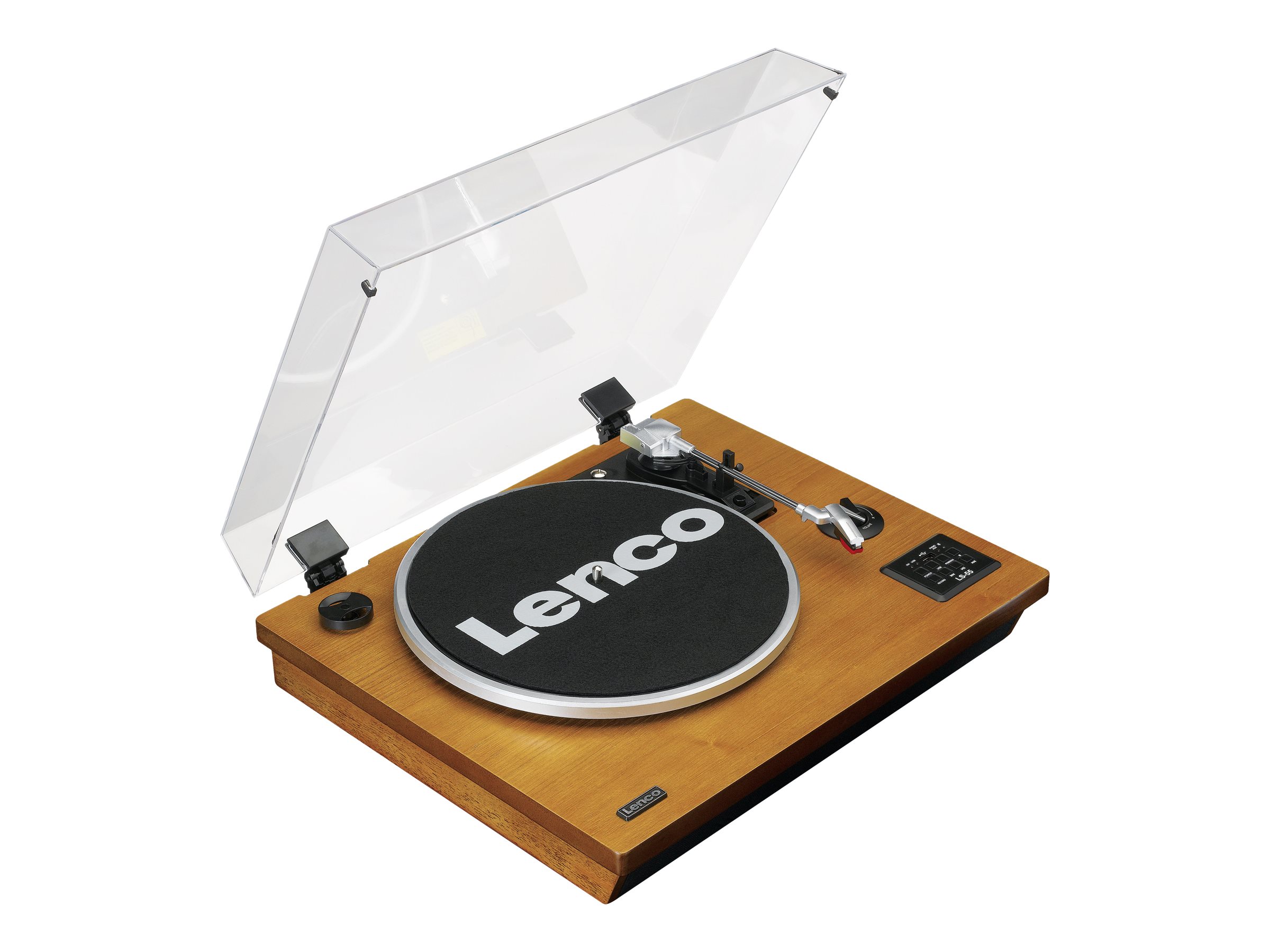 LENCO LS55WA Plattenspieler BT USB MP3 Lautsprecher, Holz