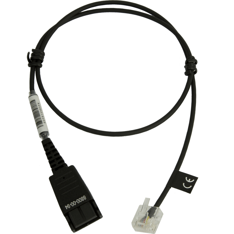 Jabra Anschlusskabel QD auf RJ45 glatt 50cm