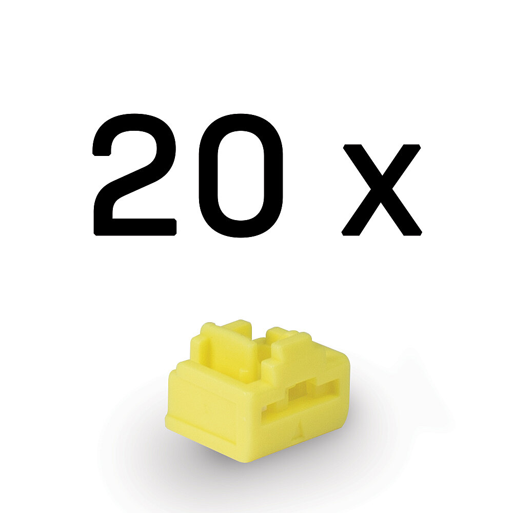 LINDY RJ45 Port Schlösser GELB 20 Stuck
