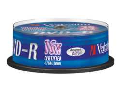 VERBATIM DVD-R 4.7GB 16x (25) SP