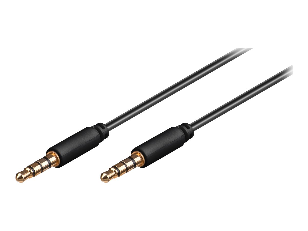 Wentronic goobay 3,5 mm Klinkenkabel 1,0 m Schwarz