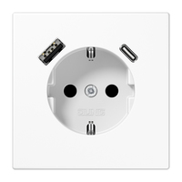 Jung Steckdose SCHUKO LS1520-15CAWW m.USB Typ AC Jung Steckdose SCHUKO LS1520-15CAWW m.USB Typ AC