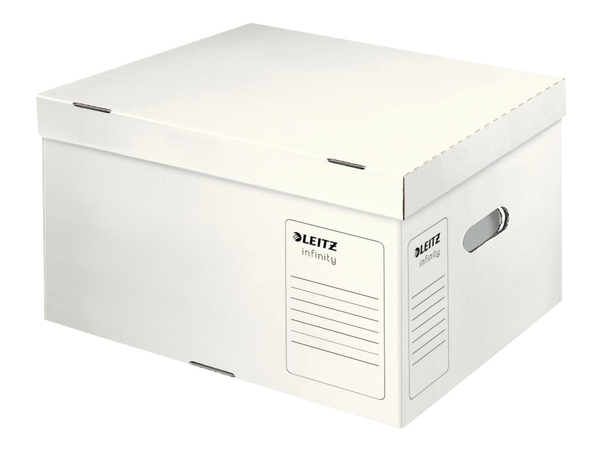 10 LEITZ Archivcontainer Infinity L weiss 42,0 x 35,0 x 26,5 cm