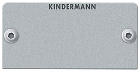 Kindermann Blindblende Halbblende neutral aluminium eloxiert 50x50mm