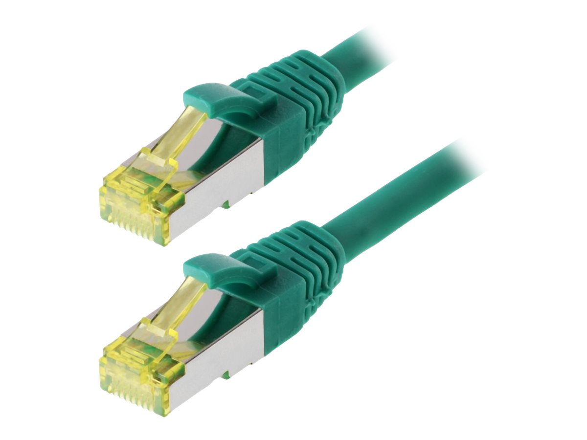 helos Patchkabel Cat 6a SFTP RJ45 grün 10m AWG267 LSZH GHMT