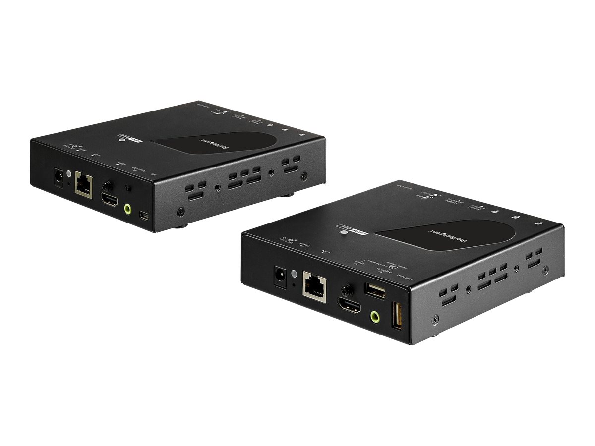STARTECHCOM 4K HDMI Extender KVM 4K 30Hz Video ueber CAT6 IP Ethernet mit USB SV565HDIP