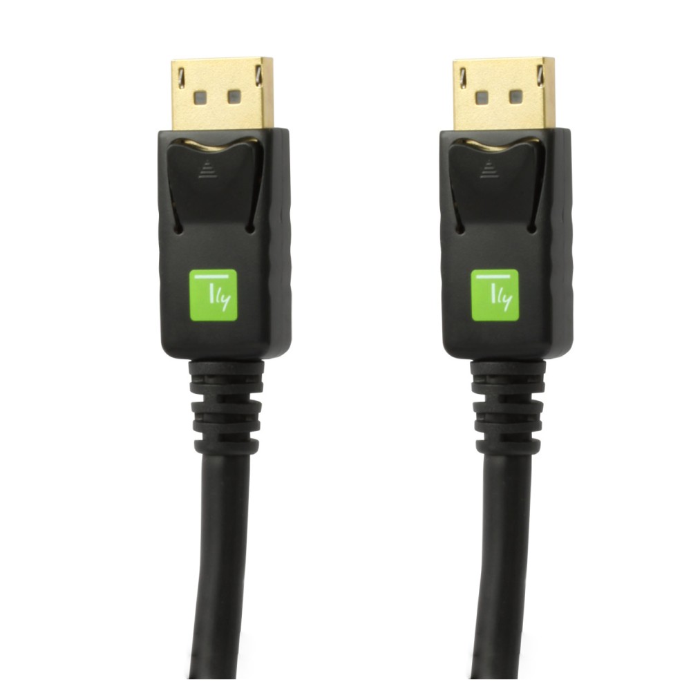 TECHLY DisplayPort 12 Anschlusskabel schwarz AudioVideo 2m schwarz DisplayPort 20pol Stecker auf DisplayPort 20pol Stecker