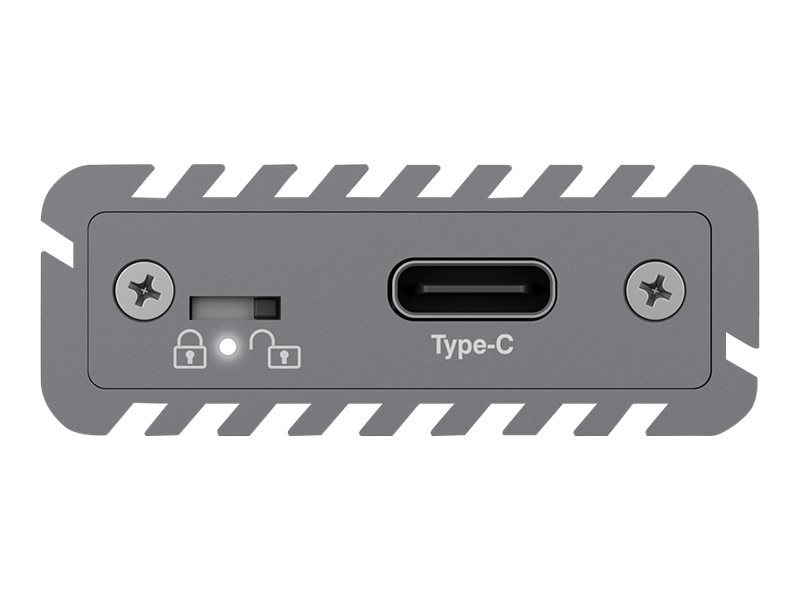ICY BOX externes Gehaeuse fuer NVME M.2  IB-1817M-C31 M.2 SSD mit USB3.1 Type-C bis zu 10Gbits M-Key mit Schreibschutz + Coolpad