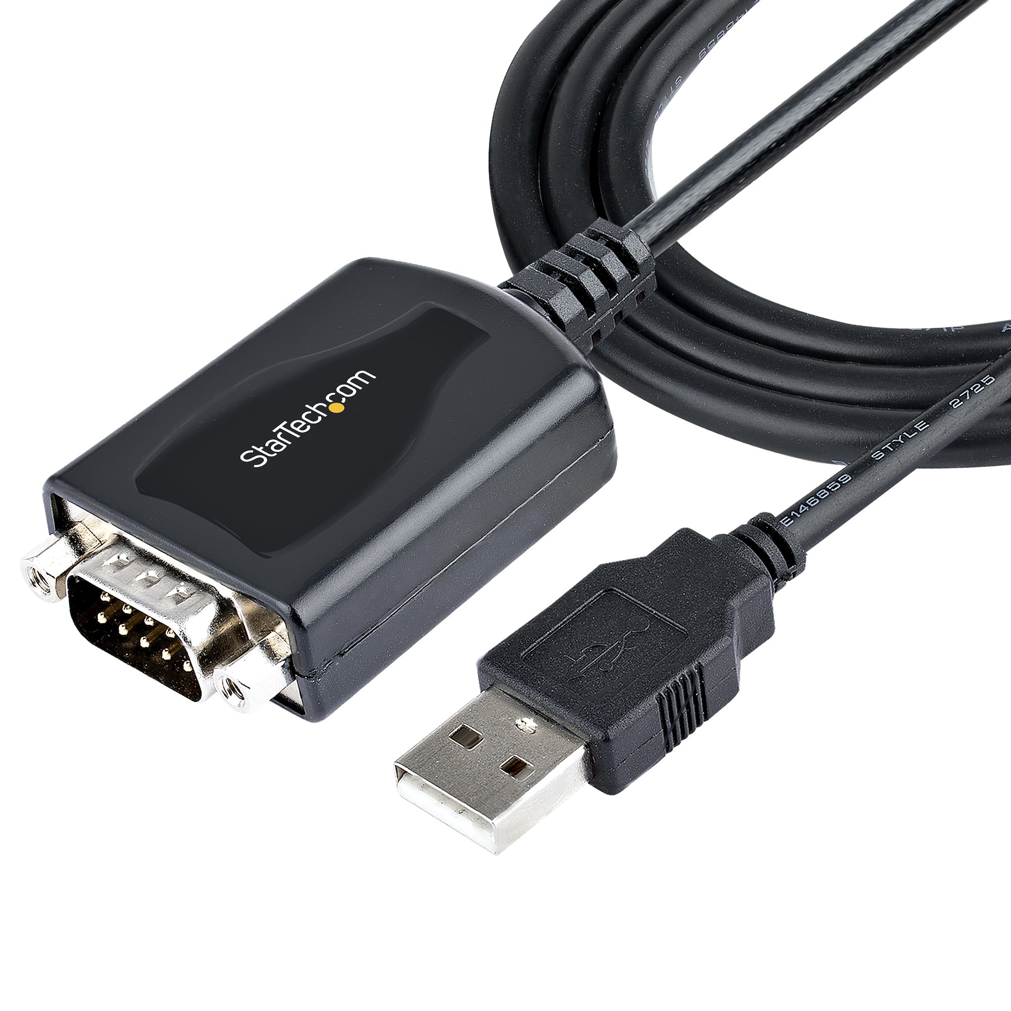 STARTECHCOM 1m USB auf RS232 Adapter mit COM Speicherung DB9 Stecker zu USB Konverter USB zu Seriell Adapter für PLCDruckerScanne