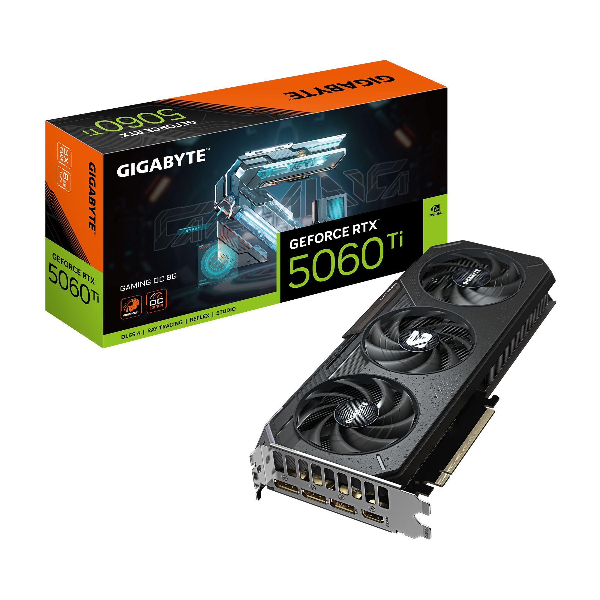 Gigabyte RTX5060 Ti Gaming OC 8GB GDDR7 HDMI 3xDP