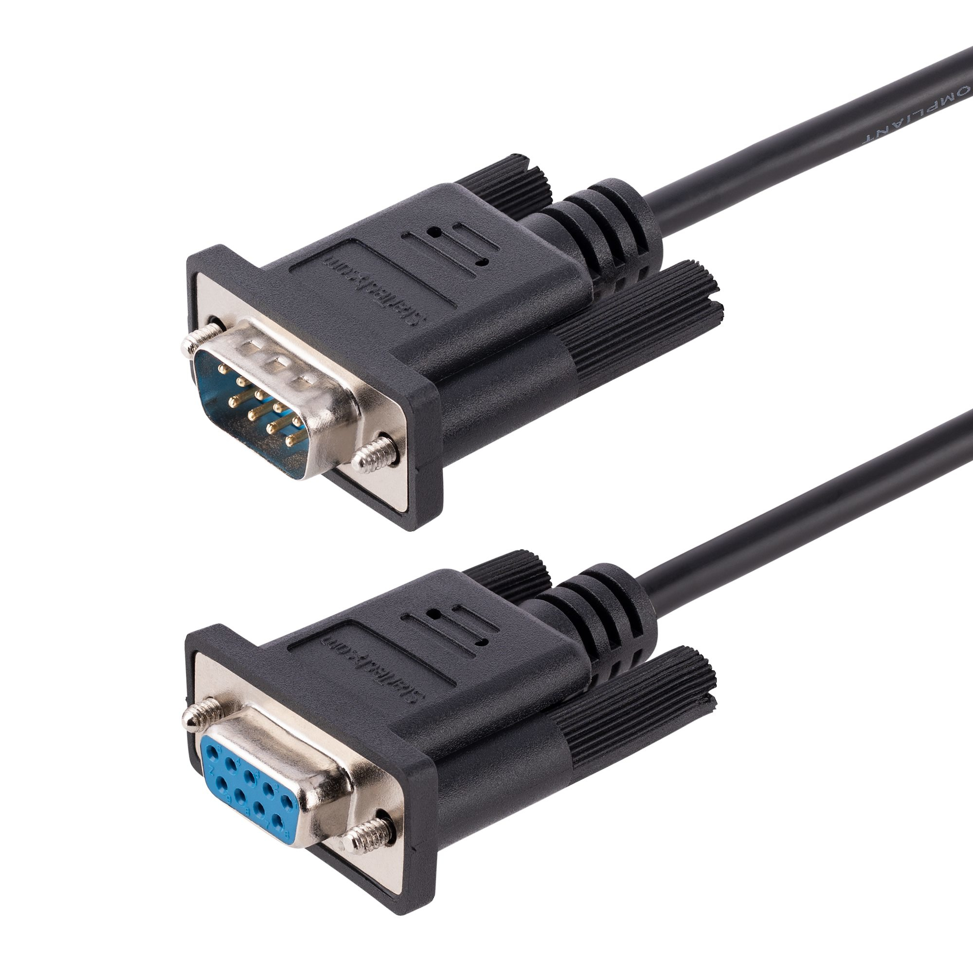 STARTECHCOM 3m RS232 Serial Null Modem Cable Crossover Serial Cable w AlMylar Shielding DB9 Serial COM Port Cable Female to Male