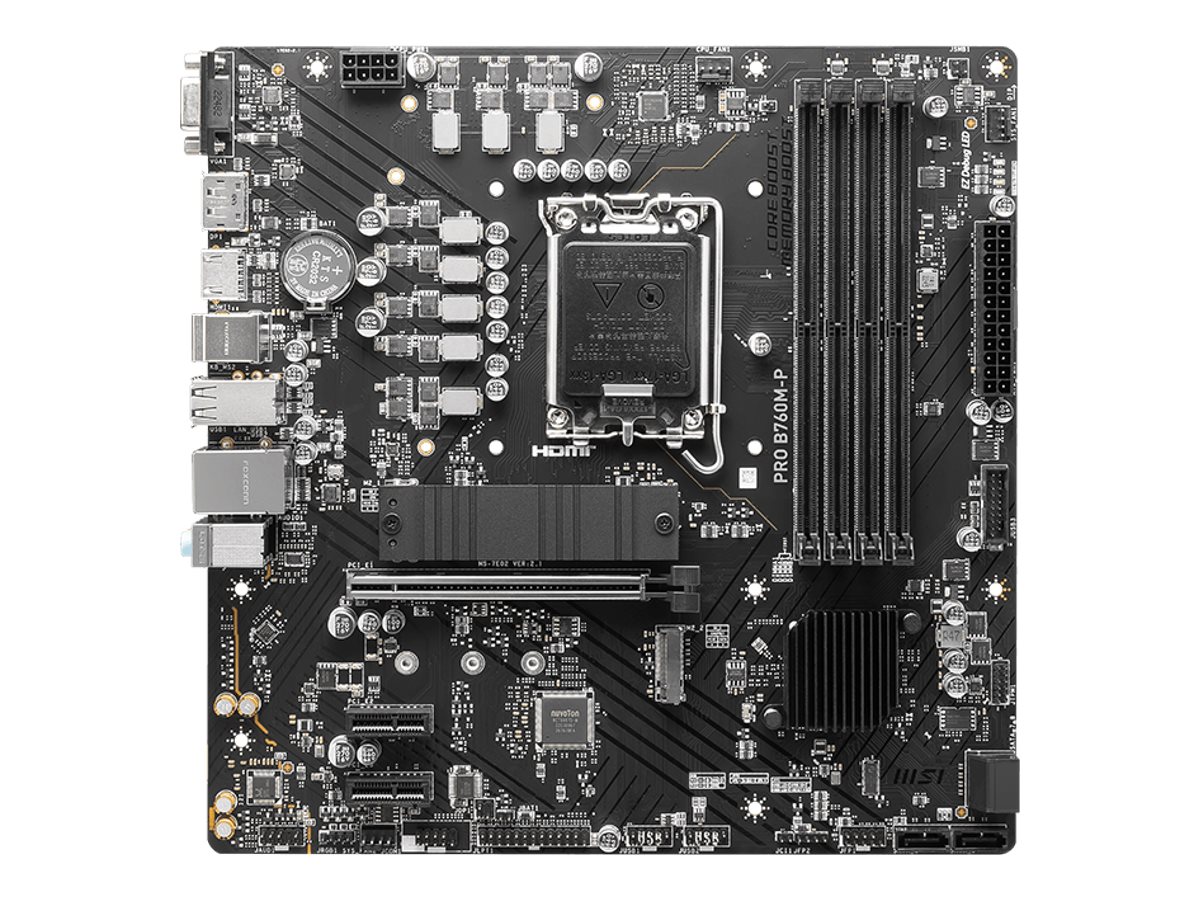 MSI PRO B760M-P LGA1700 mATX MB 4xDDR5 4xSATA 2xM.2