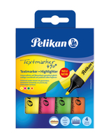 Pelikan 490 Textmarker farbsortiert, 4 St