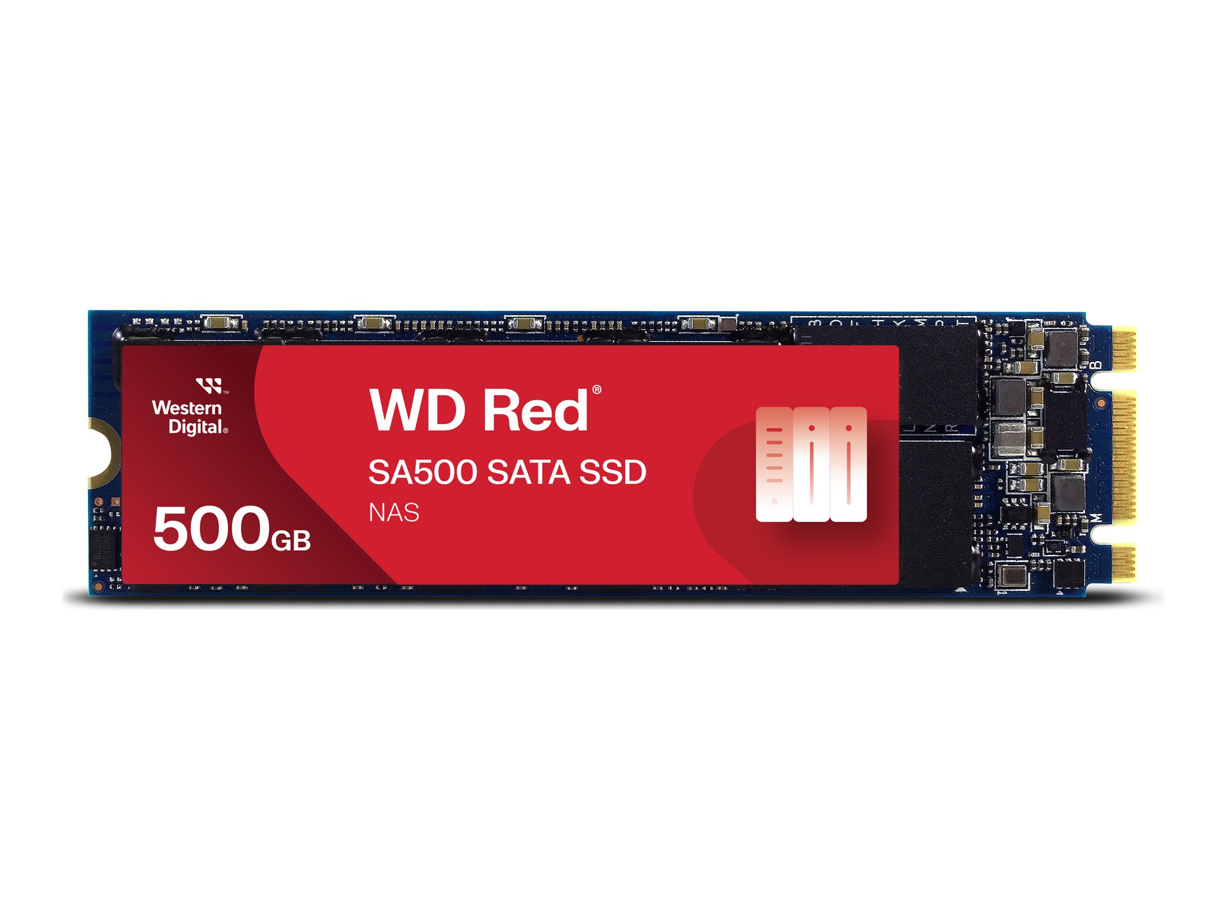 WD Red SSD SA500 NAS 500GB SATA III 6Gb/s M.2 2280 internal single-packed