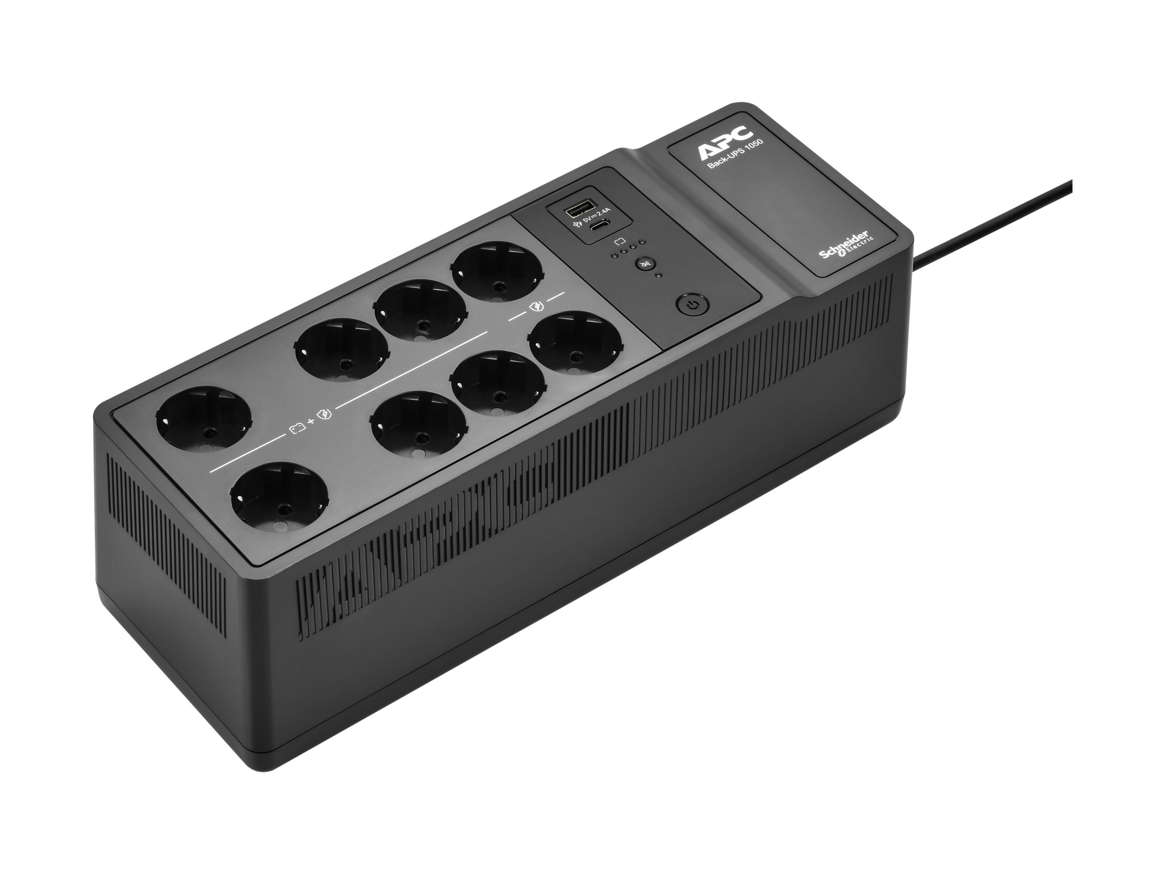 APC Back-UPS 1050VA 8 schuko outlets 230V USB Type-C and A charging ports
