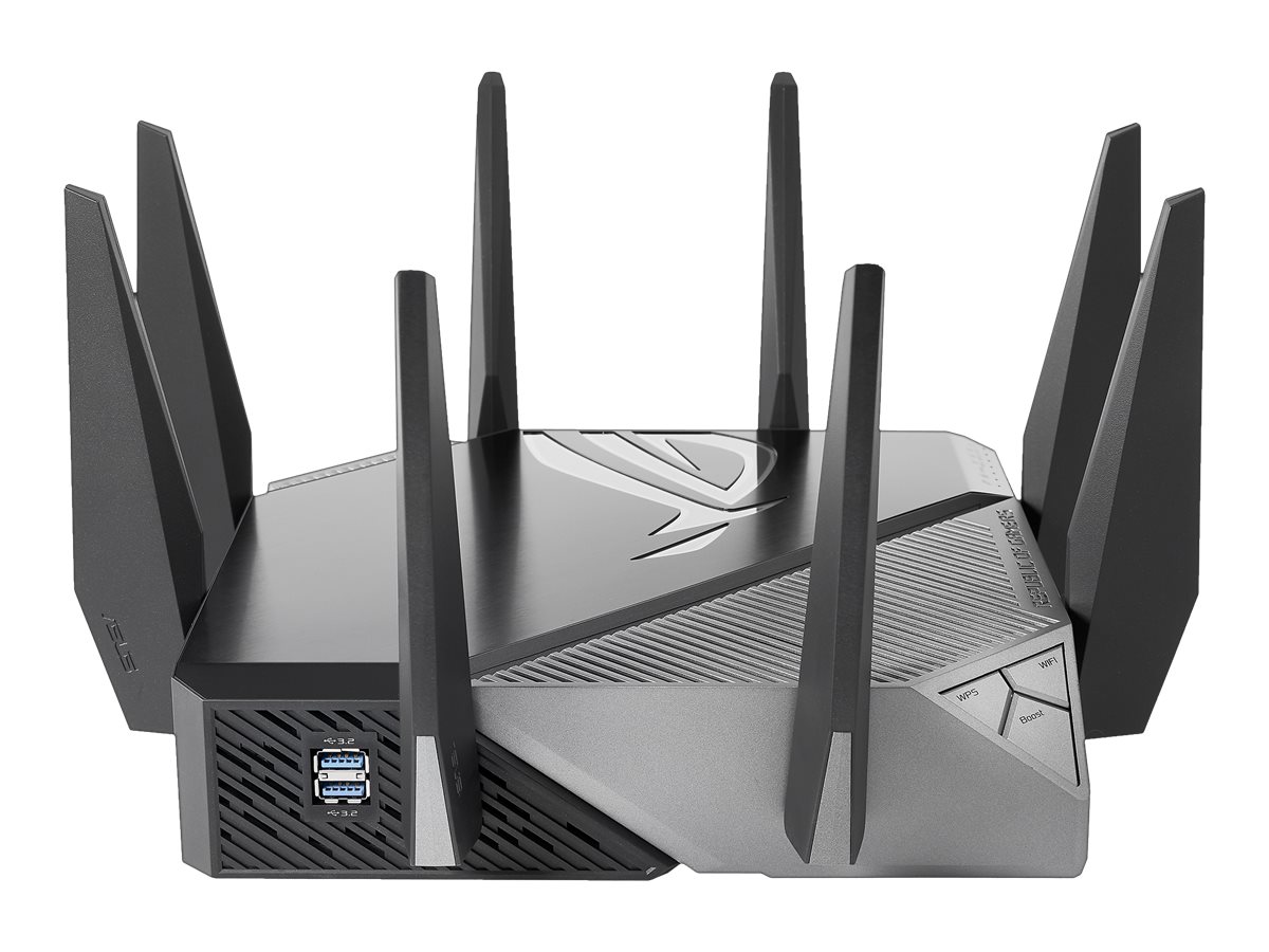 ASUS GTAXE11000 WiFi6E Gaming WLANRouter 90IG06E0MO1R00 AiMesh, bis zu 11000 Mbits, 6GHz Frequenzband, 25G WANLANPort