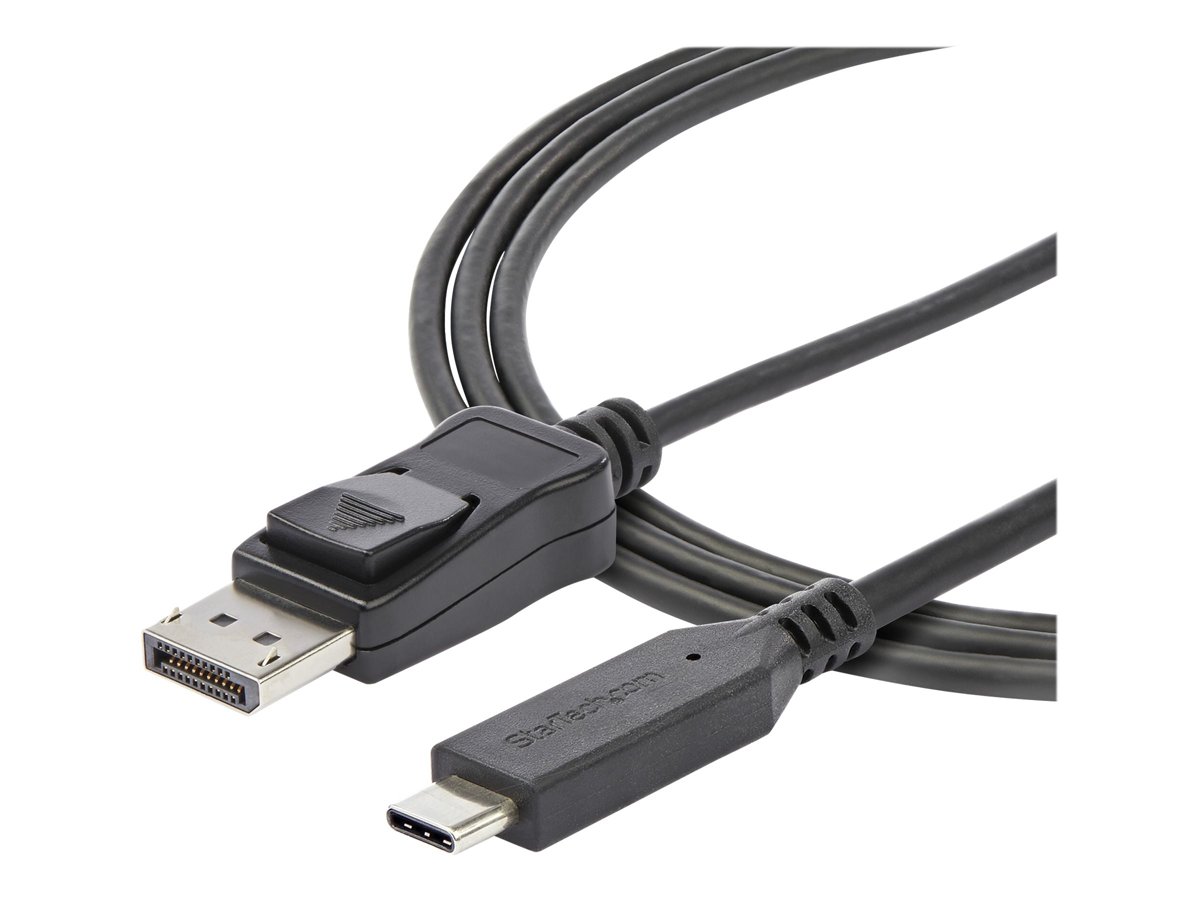 StarTech.com 1,8 m - USB-C auf DisplayPort-Kabel - 8K 30Hz - HBR3 - USB-C-Adapter - Thunderbolt 3-kompatibel - CDP2DP146B - externer Videoadapter - Schwarz