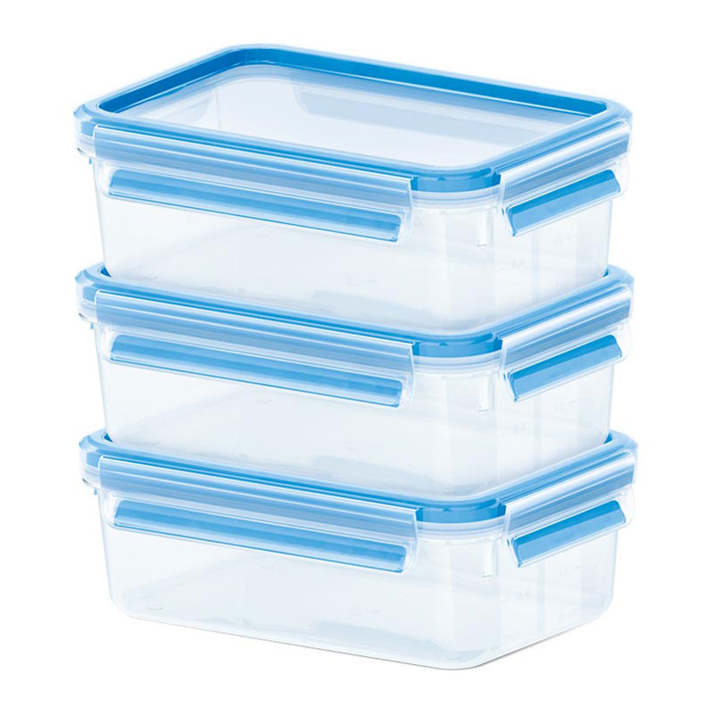 Groupe SEB EMSA CLIP & CLOSE Lebensmittelbehälter 0.55 L Blau durchsichtig