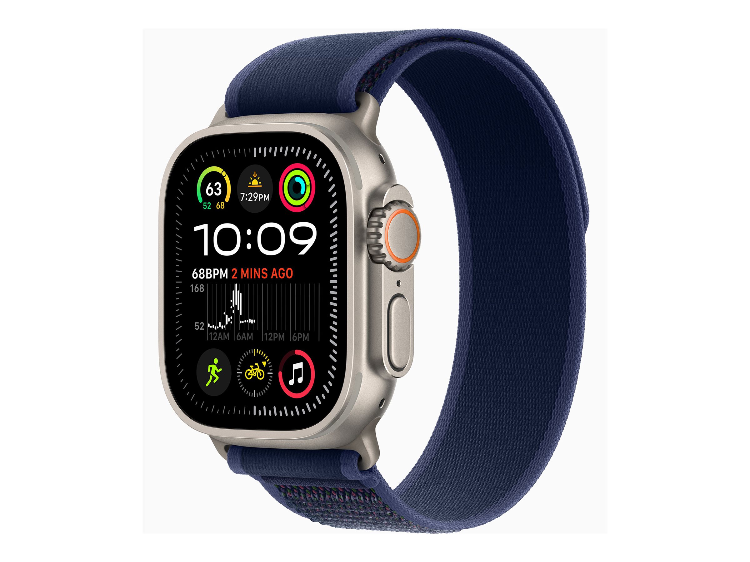 APPLE Watch Ultra 2 GPS + Cellular 49mm Natural Titanium Case with Blue Trail Loop - S/M APPLE Watch Ultra 2 GPS + Cellular 49mm Natural Titanium Case with Blue Trail Loop - S/M