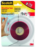 Scotch FIX⢠TRANSPARENT doppelseitiges Klebeband 19,0 x 5,0 m, 1 Rolle Scotch FIX⢠TRANSPARENT doppelseitiges Klebeband 19,0 x 5,0 m, 1 Rolle