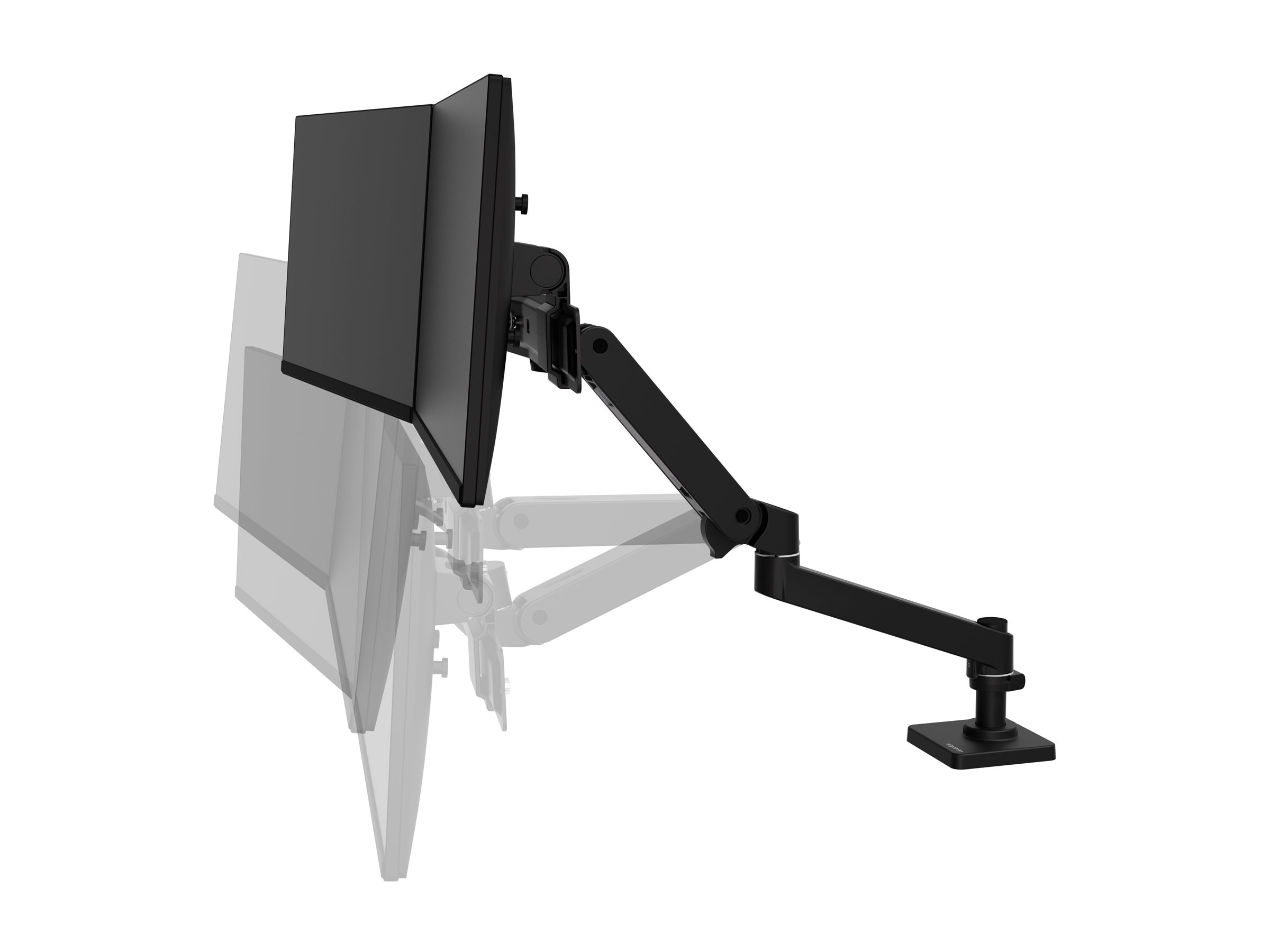 ERGOTRON LX Pro Dual Direct Monitor Arm, VESATischhalterung für 2 Monitore je bis zu 27, 4,3 kg, Constant Force Technologie, schw