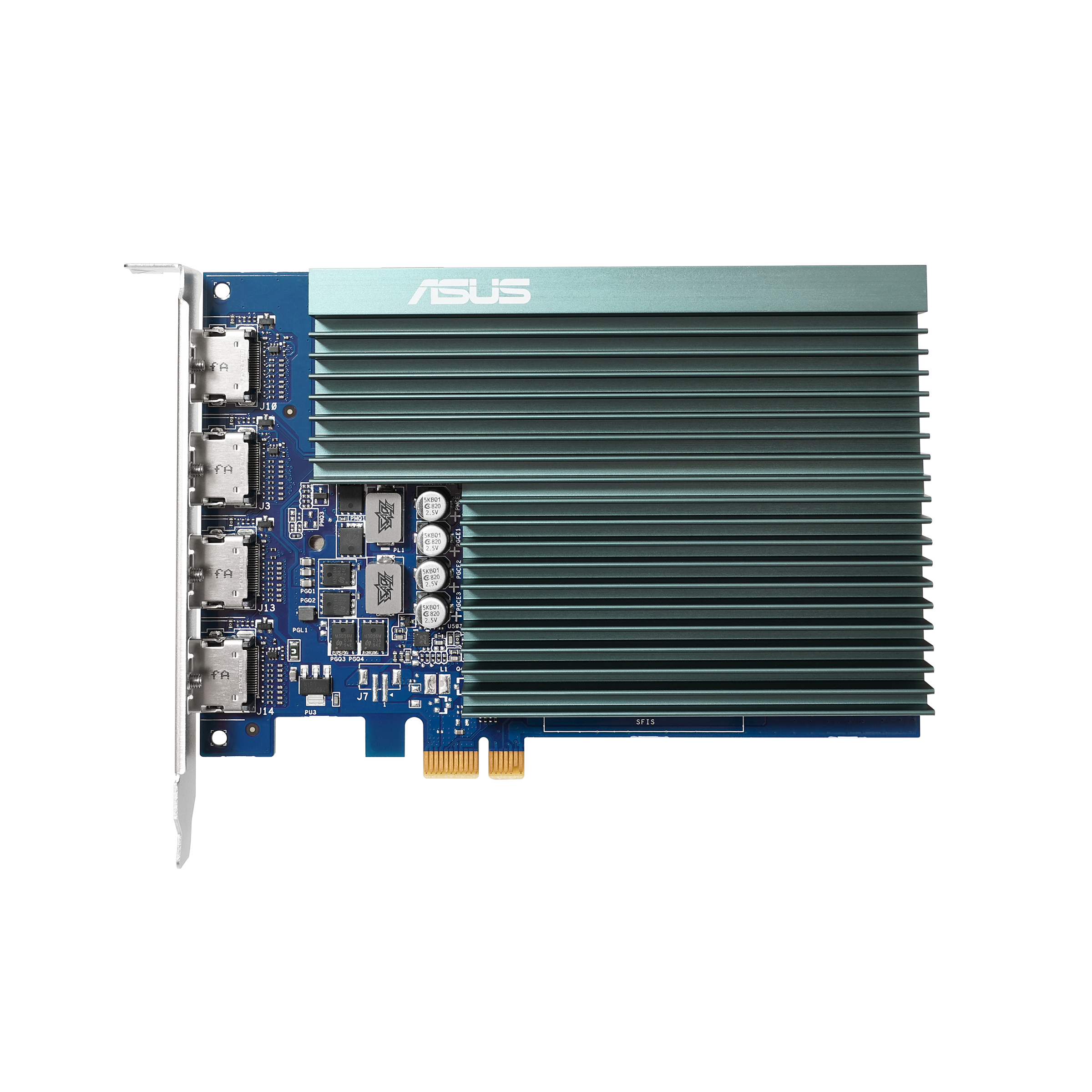 ASUS GT7304HSL2GD5 2GB GDDR5 Memory PCIe 20 4xHDMI Ports Singleslot Design Passive Cooling