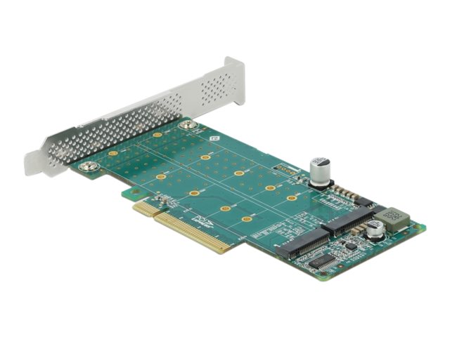 Delock PCI Express x8 Karte zu 2 x intern NVMe M2 Key M Bifurcation