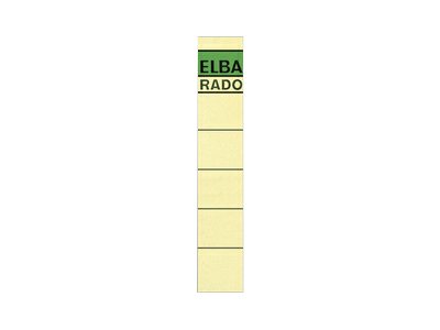 10 ELBA Ordneretiketten beige fÃ¼r 5,0 cm RÃ¼ckenbreite