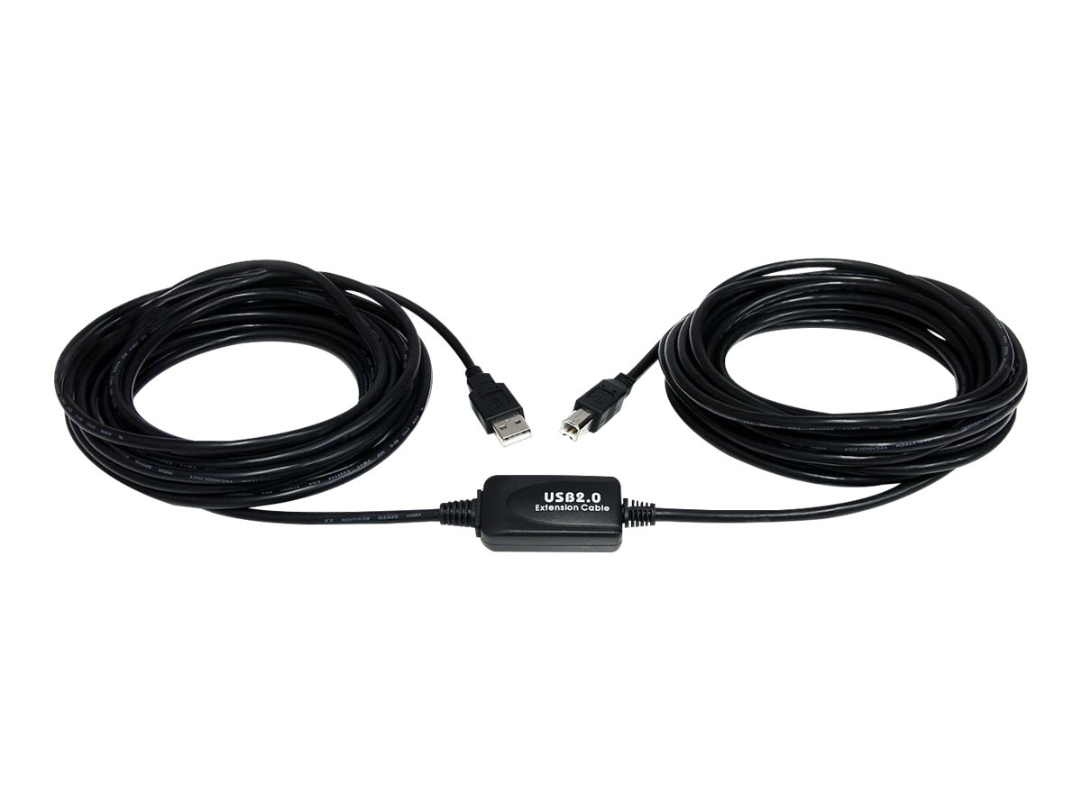 StarTech.com 10m Aktives USB 2.0 A auf B Kabel - USB Anschlusskabel - Stecker/Stecker - Schwarz - USB-Kabel - 9.15 m