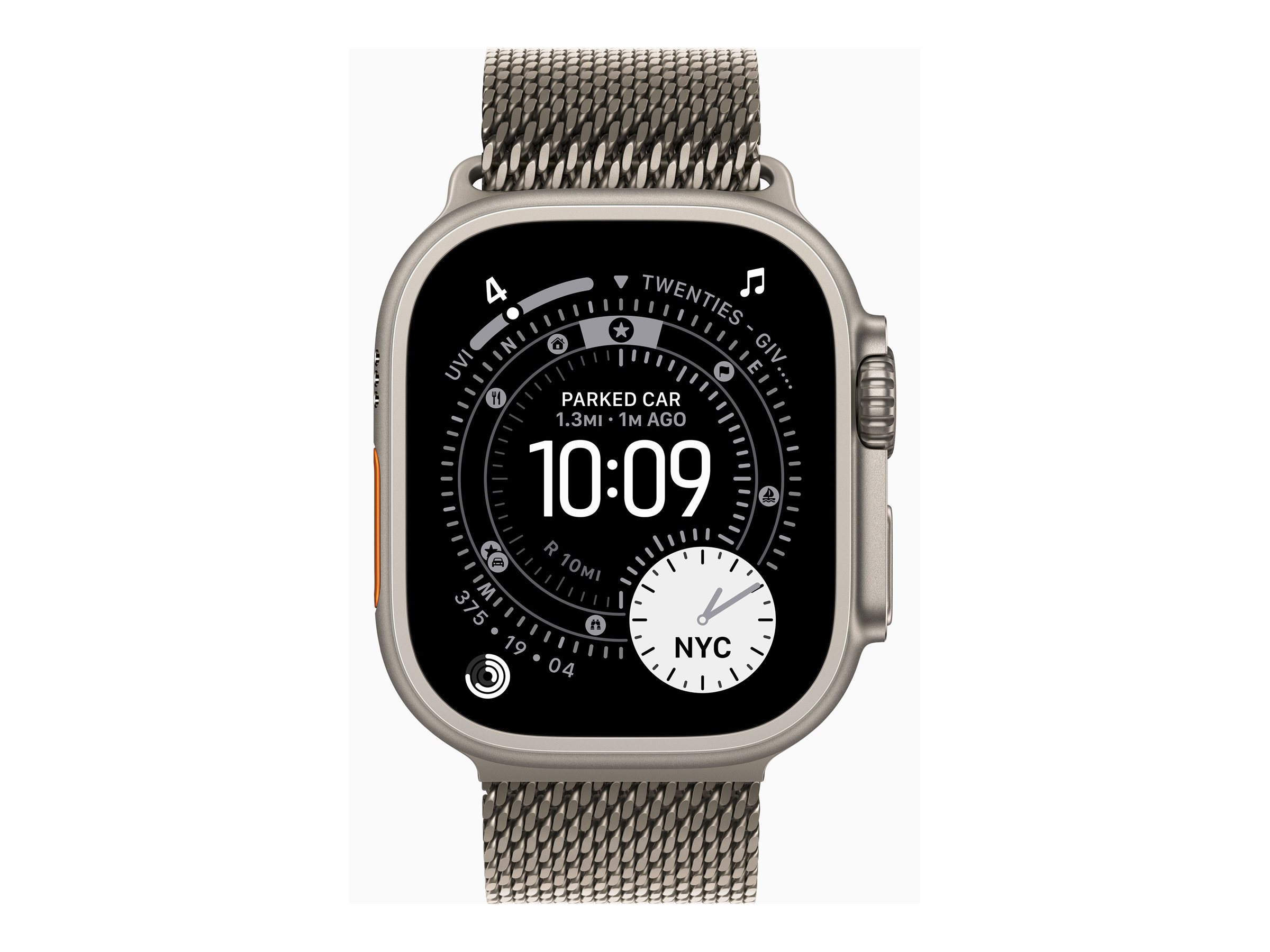 APPLE Watch Ultra 3 GPS Cellular 49mm Natural Titanium Case with Natural Titanium Milanese Loop Small