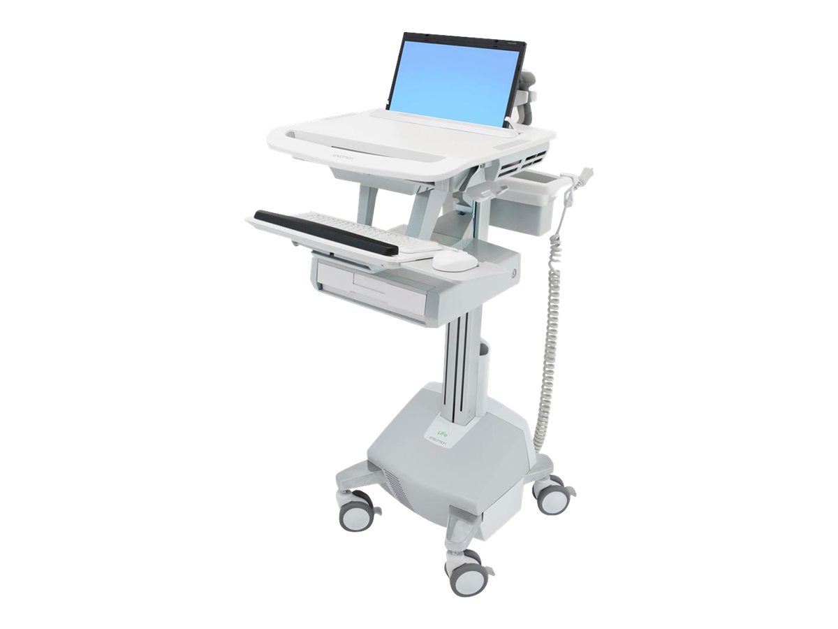 ERGOTRON StyleView Laptop-Wagen LiFe-Antrieb 1 Schublade EU bis 43,9cm 17,3Zoll 9,1kg.Anhebung 51cm ?40 Ah Power System