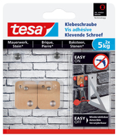 tesa Klebeschraube fuer max 5,0 kg, 2,4 x 3,0 cm, 2 St
