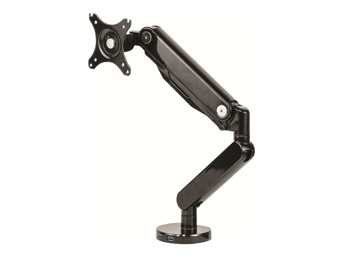 Fellowes Monitor-Halterung Platinum Series 8043301 schwarz fÃ¼r 1 Monitor, Tischklemme, Tischbohrung