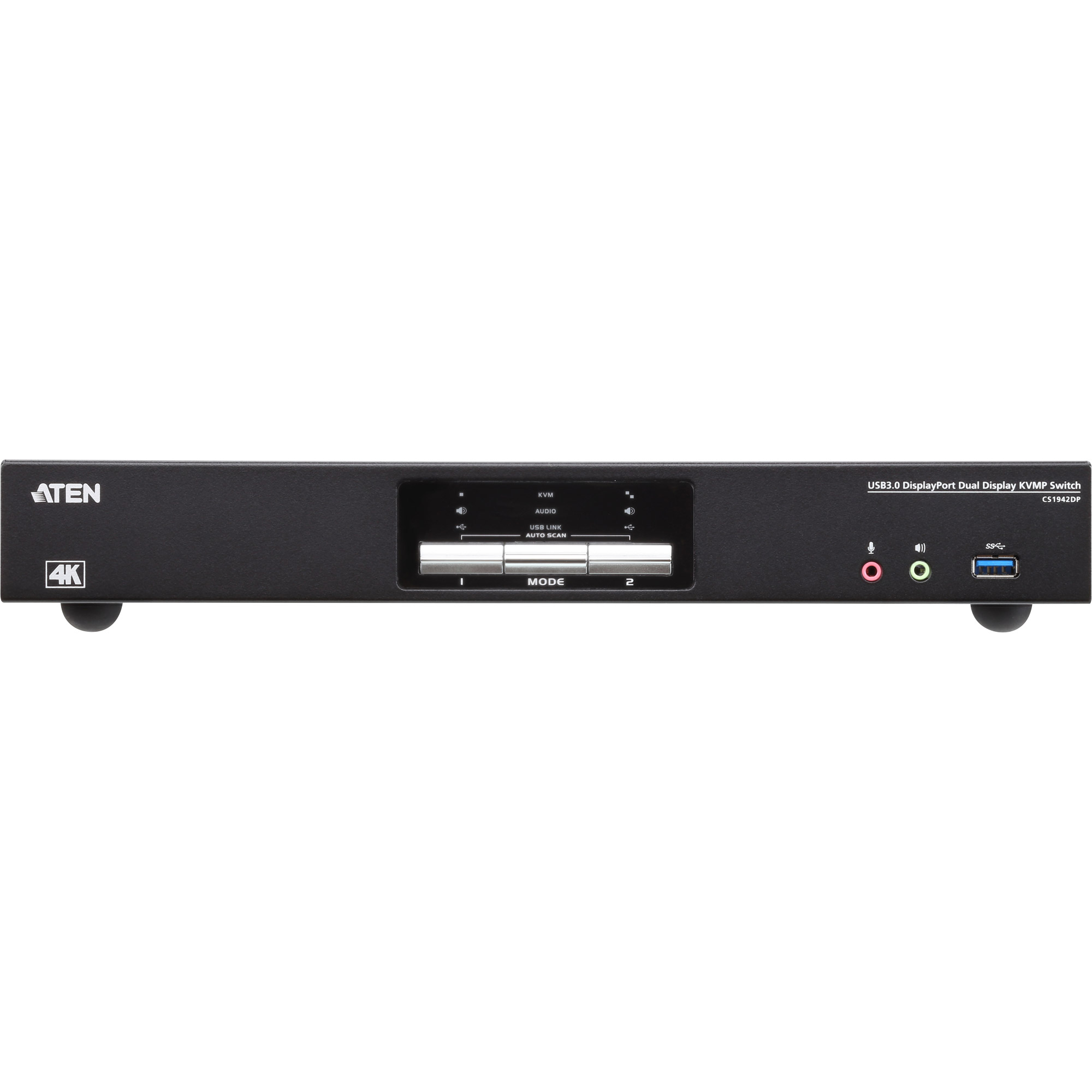 ATEN CS1942DP - KVM-/Audio-/USB-Switch - 2 Anschlüsse