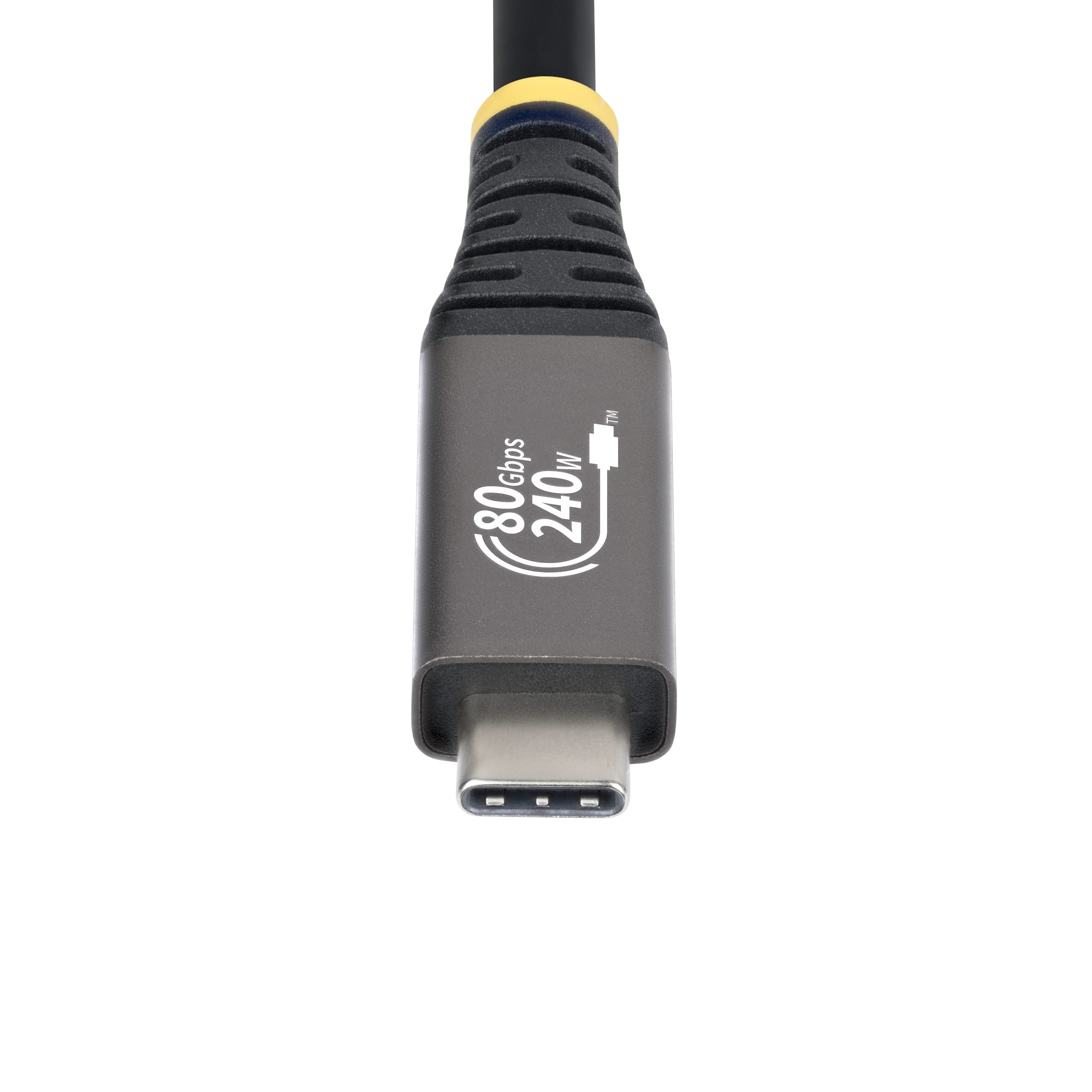 STARTECHCOM 50cm USB4 Kabel 80Gbps USBIFzertifiziertes USBC Ladekabel 240W 8K 120Hz4K 240Hz DP21monitorkabel Thunderbolt 4