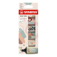 STABILO BOSS MINI Naturevibes Textmarker farbsortiert, 6 St. STABILO BOSS MINI Naturevibes Textmarker farbsortiert, 6 St.