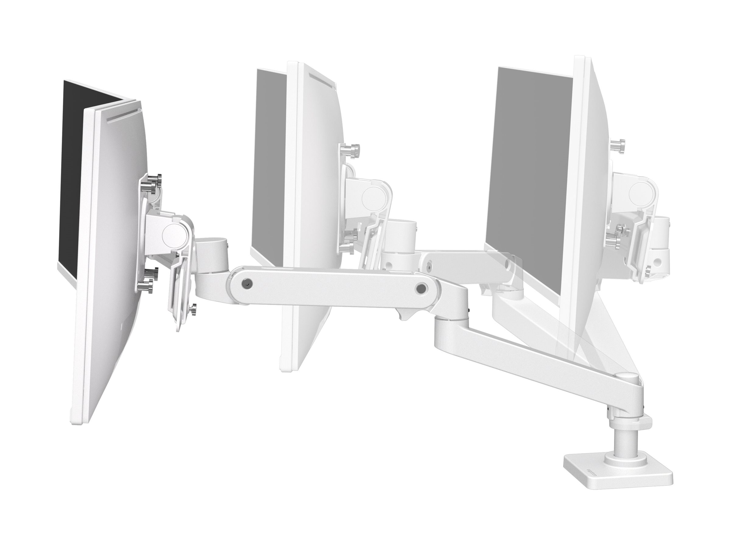 Ergotron LX Pro Dual Direct Arm Aluminium weiß