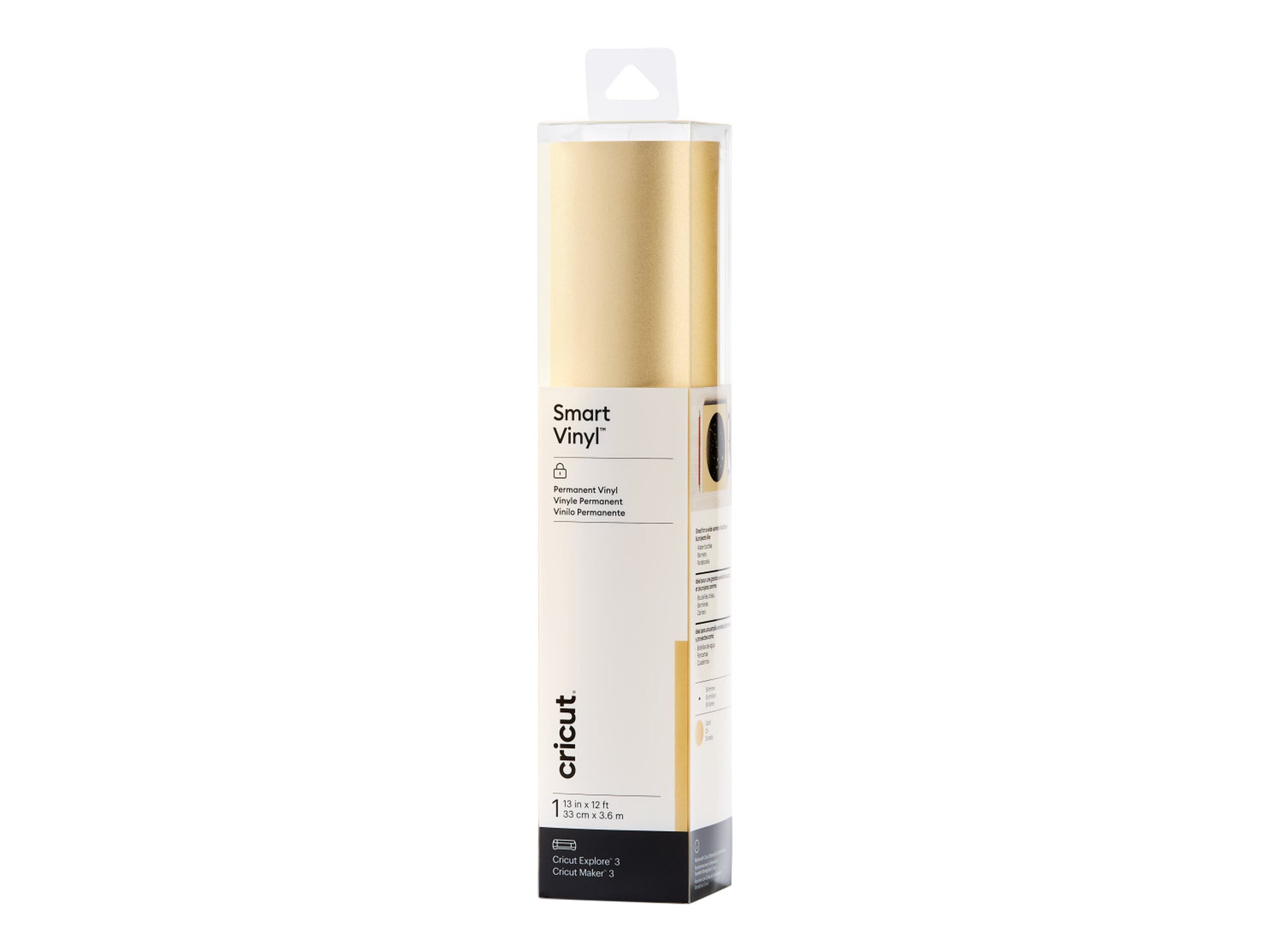 cricutâ„¢ Smart Vinyl Vinylfolie permanent gold 33,0 cm x 3,6 m, 1 Rolle cricutâ„¢ Smart Vinyl Vinylfolie permanent gold 33,0 cm x 3,6 m, 1 Rolle