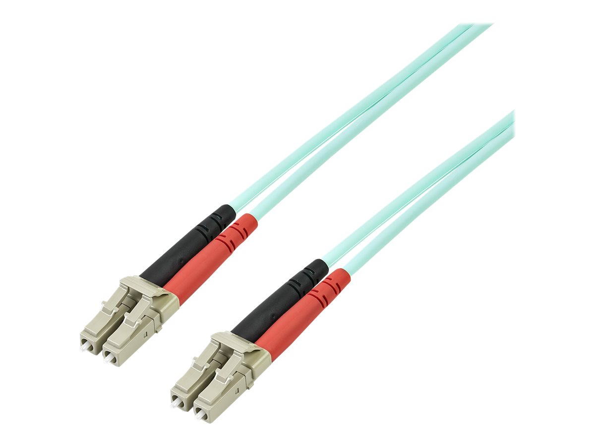 StarTech 3m 10 Gb Aqua Multimode 50125 Duplex LSZH Fiber Patch Cable