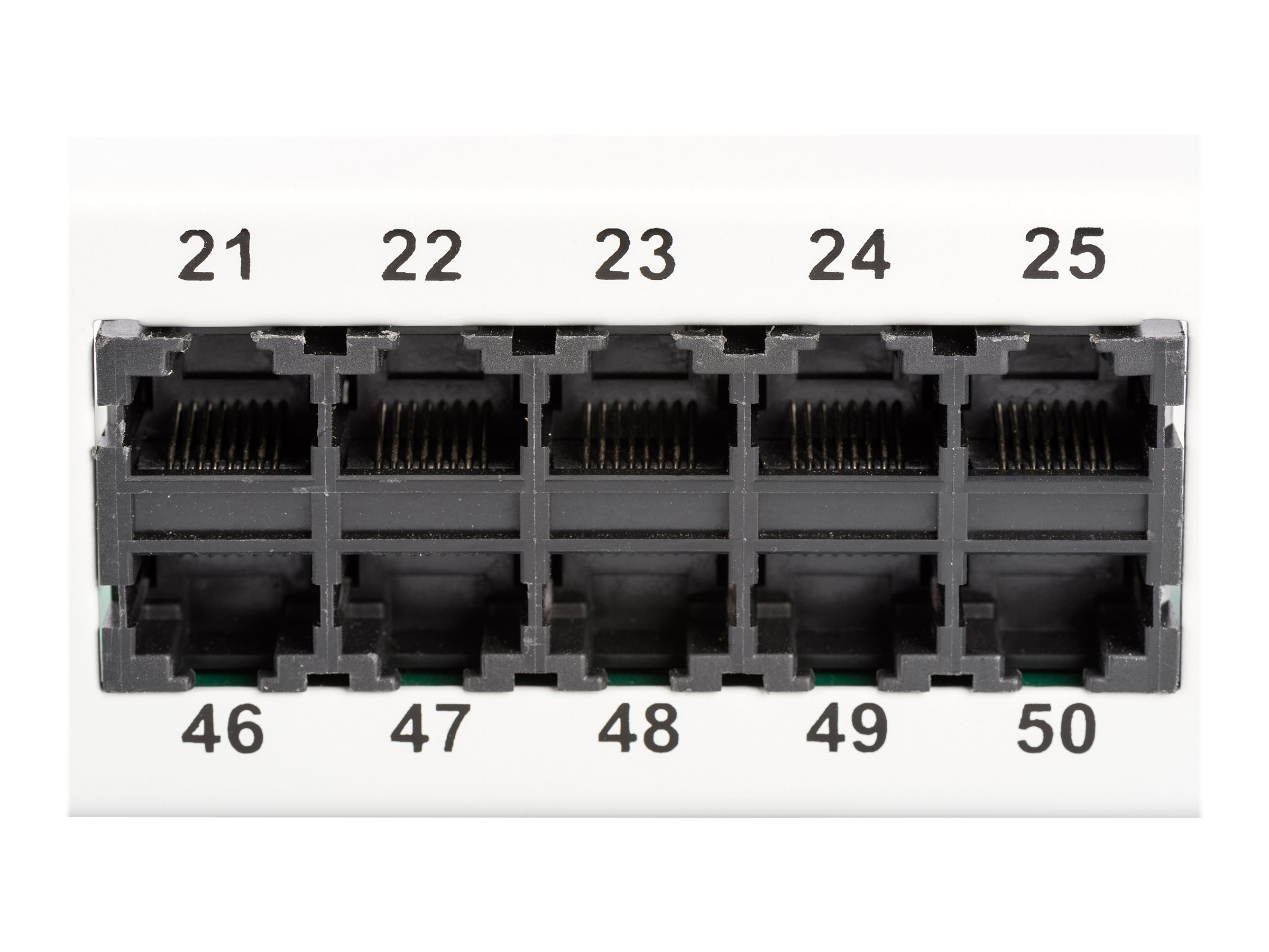 DIGITUS CAT 3 ISDN Patch Panel, ungeschirmt, 50Port grau